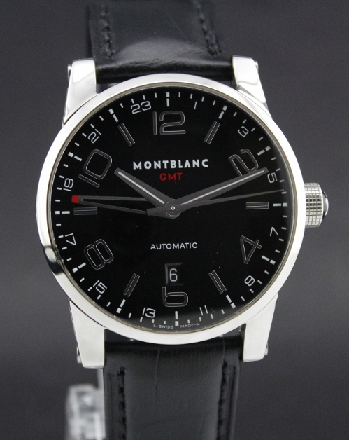 (image for) MONT BLANC AUTOMATIC TIMEWALKER GMT WATCH